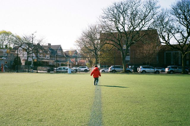 Child on a field.